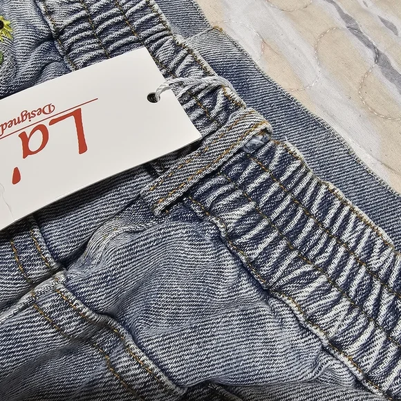 Vibrant Embellished Denim Skirt - Picture 12 of 12